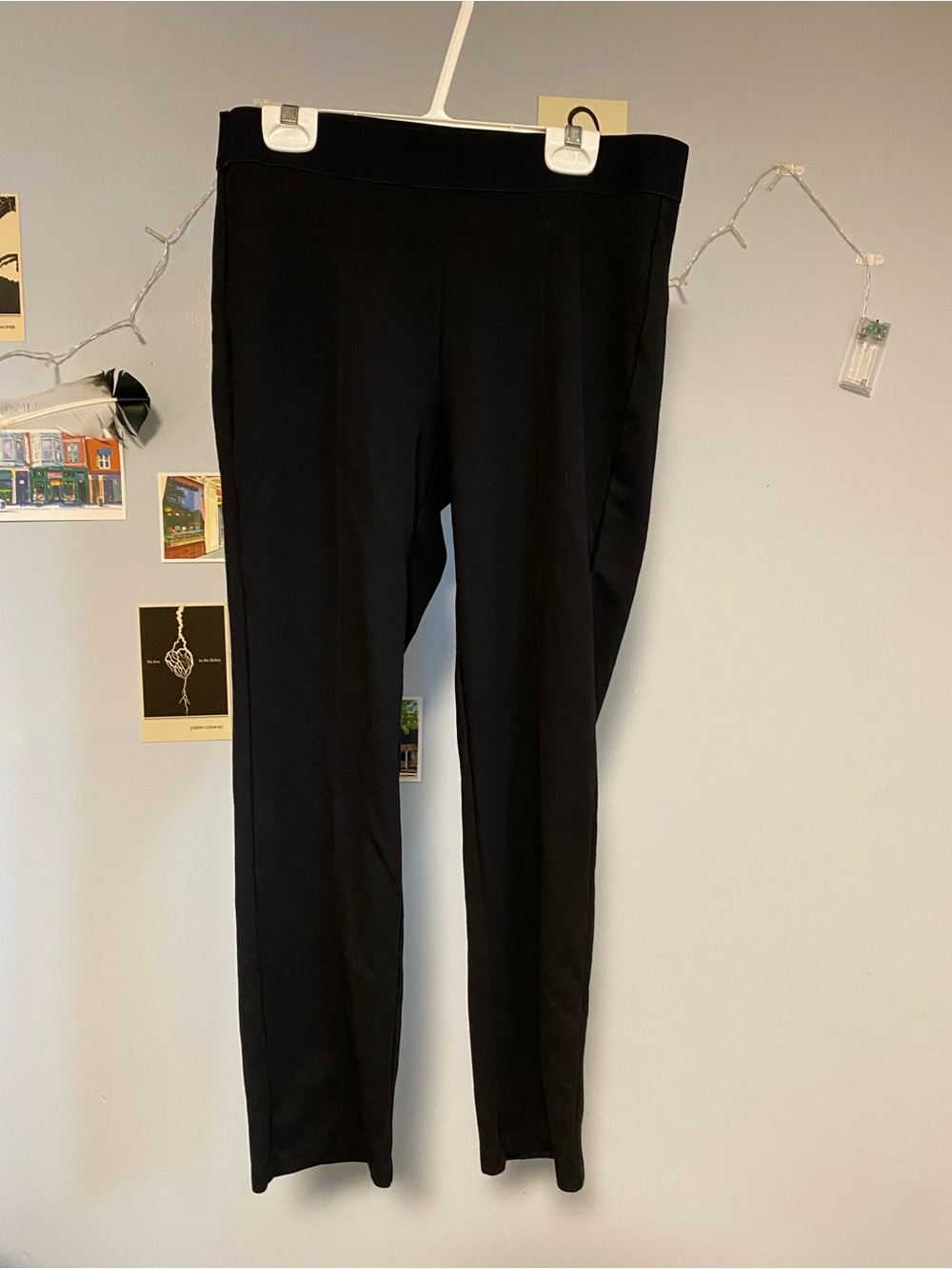 Denver Hayes Black Straight-Leg Ponte Pants